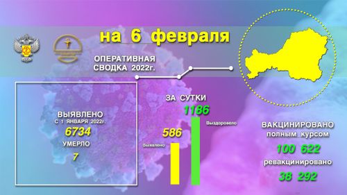 Эпидситуация по новому коронавиурсу на 6 февраля