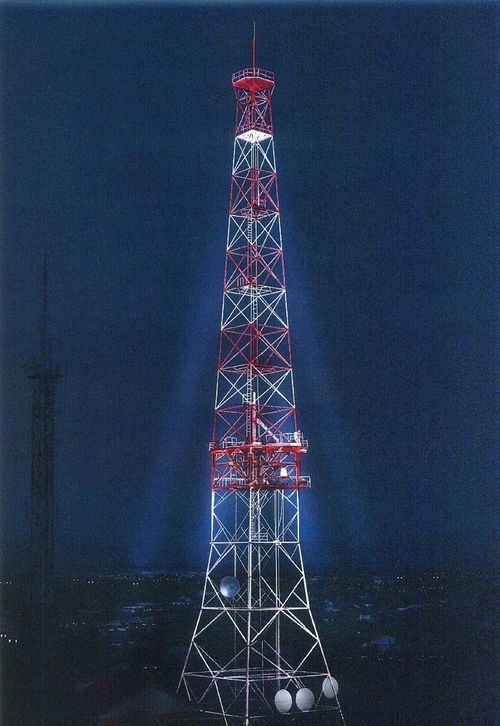 Телебашни РТРС включат подсветку по случаю 90-летия телевидения в России