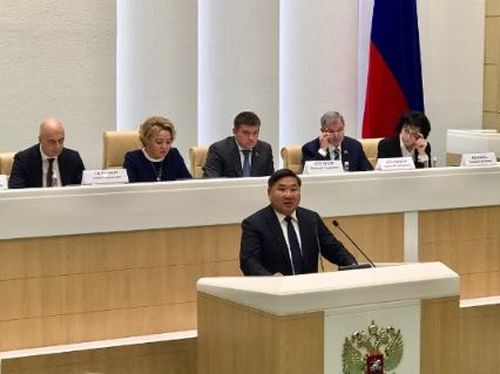 Глава Тувы выступил в Совете Федерации с предложениями по улучшению бюджетной обеспеченности региона