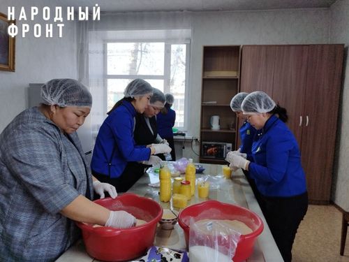 "Тыва далган" в меню мобилизованных